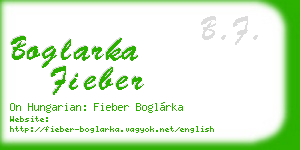 boglarka fieber business card